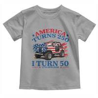America Turns 250 I Turn 50 1976 50th Birthday Toddler T Shirt Compact Classic Off-road SUV