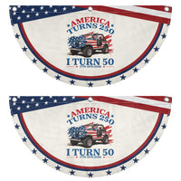 America Turns 250 I Turn 50 1976 50th Birthday Patriotic Fan Flag Compact Classic Off-road SUV