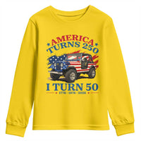 America Turns 250 I Turn 50 1976 50th Birthday Youth Sweatshirt Compact Classic Off-road SUV