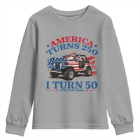 America Turns 250 I Turn 50 1976 50th Birthday Youth Sweatshirt Compact Classic Off-road SUV