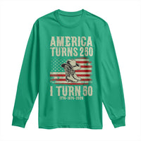 America Turns 250 I Turn 50 1976 50th Birthday Long Sleeve Shirt Patriotic Cowboy Cowgirl Rodeo 4th of July