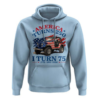America Turns 250 I Turn 75 1951 75th Birthday Hoodie Compact Classic Off-road SUV