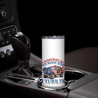 America Turns 250 I Turn 75 1951 75th Birthday Skinny Tumbler Compact Classic Off-road SUV
