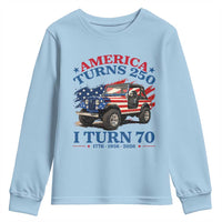 America Turns 250 I Turn 70 1956 70th Birthday Youth Sweatshirt Compact Classic Off-road SUV