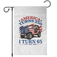 America Turns 250 I Turn 65 1961 65th Birthday Garden Flag Compact Classic Off-road SUV
