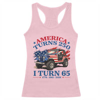 America Turns 250 I Turn 65 1961 65th Birthday Racerback Tank Top Compact Classic Off-road SUV