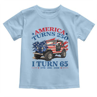 America Turns 250 I Turn 65 1961 65th Birthday Toddler T Shirt Compact Classic Off-road SUV