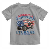 America Turns 250 I Turn 65 1961 65th Birthday Toddler T Shirt Compact Classic Off-road SUV