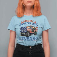 America Turns 250 I Turn 60 1966 60th Birthday T Shirt For Women Compact Classic Off-road SUV