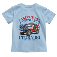 America Turns 250 I Turn 60 1966 60th Birthday Toddler T Shirt Compact Classic Off-road SUV