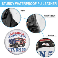 America Turns 250 I Turn 55 1971 55th Birthday Spare Tire Cover Compact Classic Off-road SUV