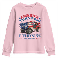America Turns 250 I Turn 55 1971 55th Birthday Youth Sweatshirt Compact Classic Off-road SUV