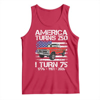 America Turns 250 I Turn 75 1951 75th Birthday Tank Top Vintage Classic Original American Old Pickup Truck