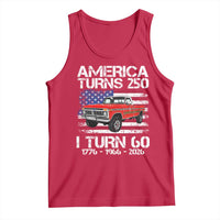 America Turns 250 I Turn 60 1966 60th Birthday Tank Top Vintage Classic Original American Old Pickup Truck