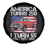 America Turns 250 I Turn 55 1971 55th Birthday Spare Tire Cover Vintage Classic Original American Old Pickup Truck