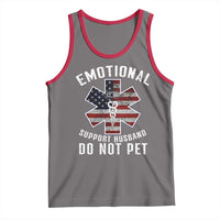 Emotional Support Husband Do Not Pet Tank Top Funny Couples - Wonder Print Shop