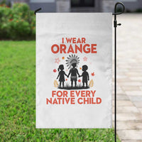 Native American Child Orange Shirt Day Garden Flag I Wear Orange For Every Native Child - Wonder Print Shop