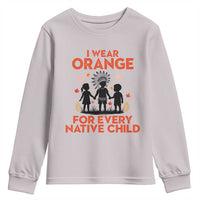 Native American Child Orange Shirt Day Youth Sweatshirt I Wear Orange For Every Native Child - Wonder Print Shop