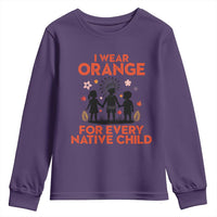 Native American Child Orange Shirt Day Youth Sweatshirt I Wear Orange For Every Native Child - Wonder Print Shop