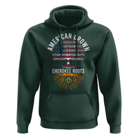Native American Flag Hoodie American Grown With Cherokee Roots - Wonder Print Shop