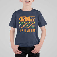 Cherokee Native American DNA Pride T Shirt For Kid It Is In My DNA - Wonder Print Shop