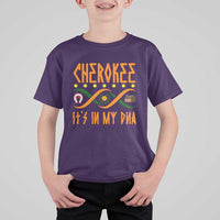Cherokee Native American DNA Pride T Shirt For Kid It Is In My DNA - Wonder Print Shop