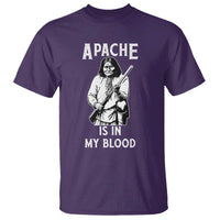 Native American T Shirt Apache Is In My Blood - Wonder Print Shop