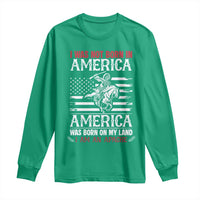 Native American Apache Long Sleeve Shirt I Was Not Born In America - Wonder Print Shop