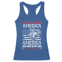 Native American Apache Racerback Tank Top I Was Not Born In America - Wonder Print Shop