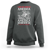 Native American Apache Sweatshirt I Was Not Born In America - Wonder Print Shop