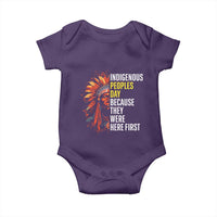Indigenous Peoples Day Because They Were Here First Baby Onesie - Wonder Print Shop