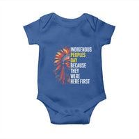 Indigenous Peoples Day Because They Were Here First Baby Onesie - Wonder Print Shop