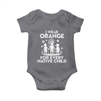 Native American Child Idian Baby Onesie I Wear Orange For Every Native Child Indian Pride - Wonder Print Shop