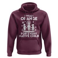 Native American Child Idian Hoodie I Wear Orange For Every Native Child Indian Pride - Wonder Print Shop