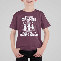 Native American Child Idian T Shirt For Kid I Wear Orange For Every Native Child Indian Pride - Wonder Print Shop