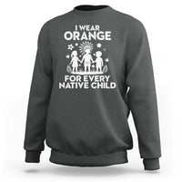 Native American Child Idian Sweatshirt I Wear Orange For Every Native Child Indian Pride - Wonder Print Shop