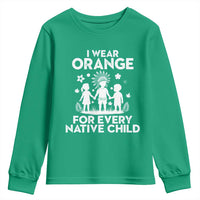 Native American Child Idian Youth Sweatshirt I Wear Orange For Every Native Child Indian Pride - Wonder Print Shop