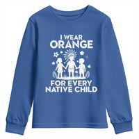 Native American Child Idian Youth Sweatshirt I Wear Orange For Every Native Child Indian Pride - Wonder Print Shop