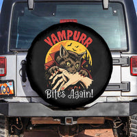 Vampurr Bites Again Spare Tire Cover Funny Vampire Cat Halloween Horror