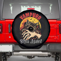 Vampurr Bites Again Spare Tire Cover Funny Vampire Cat Halloween Horror