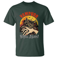 Vampurr Bites Again T Shirt Funny Vampire Cat Halloween Horror