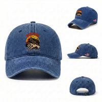 Vampurr Bites Again Washed Cotton Baseball Cap Funny Vampire Cat Halloween Horror