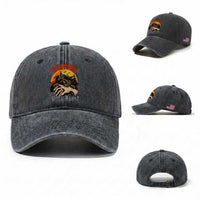 Vampurr Bites Again Washed Cotton Baseball Cap Funny Vampire Cat Halloween Horror