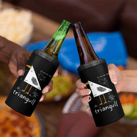 Triangull Triangle Seagull Bird Pun 4 in 1 Can Cooler Tumbler Funny Math Teacher Joke Humor