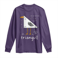 Triangull Triangle Seagull Bird Pun Long Sleeve Shirt Funny Math Teacher Joke Humor