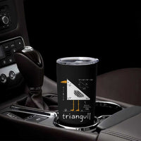 Triangull Triangle Seagull Bird Pun Tumbler Cup Funny Math Teacher Joke Humor