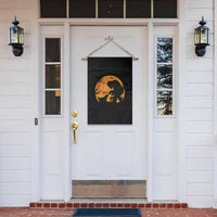 Bigfoot Boop Dog Hallowwen Garden Flag Funny Sasquatch Meme Dog Lovers Full Moon