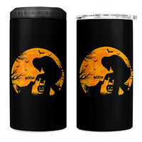 Bigfoot Boop Dog Hallowwen 4 in 1 Can Cooler Tumbler Funny Sasquatch Meme Dog Lovers Full Moon