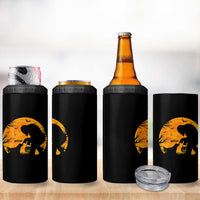 Bigfoot Boop Dog Hallowwen 4 in 1 Can Cooler Tumbler Funny Sasquatch Meme Dog Lovers Full Moon