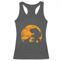 Bigfoot Boop Dog Hallowwen Racerback Tank Top Funny Sasquatch Meme Dog Lovers Full Moon